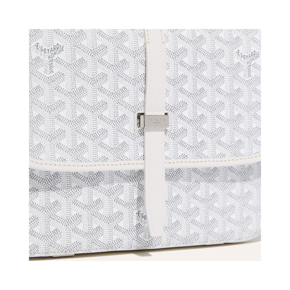 Goyard Belvedere White Crossbody Bag